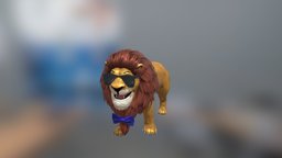 Lion Cartoon 3D Model