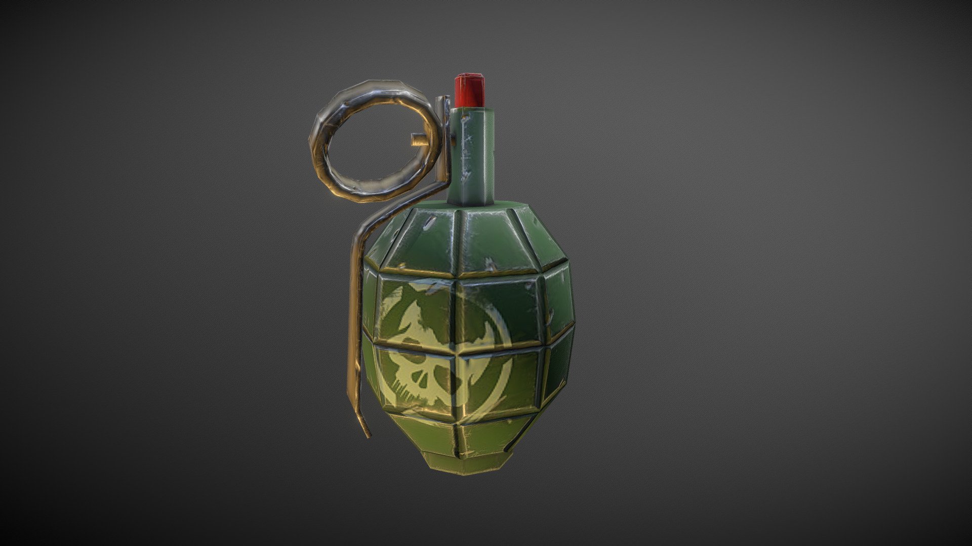 Stylized Grenade 3d model