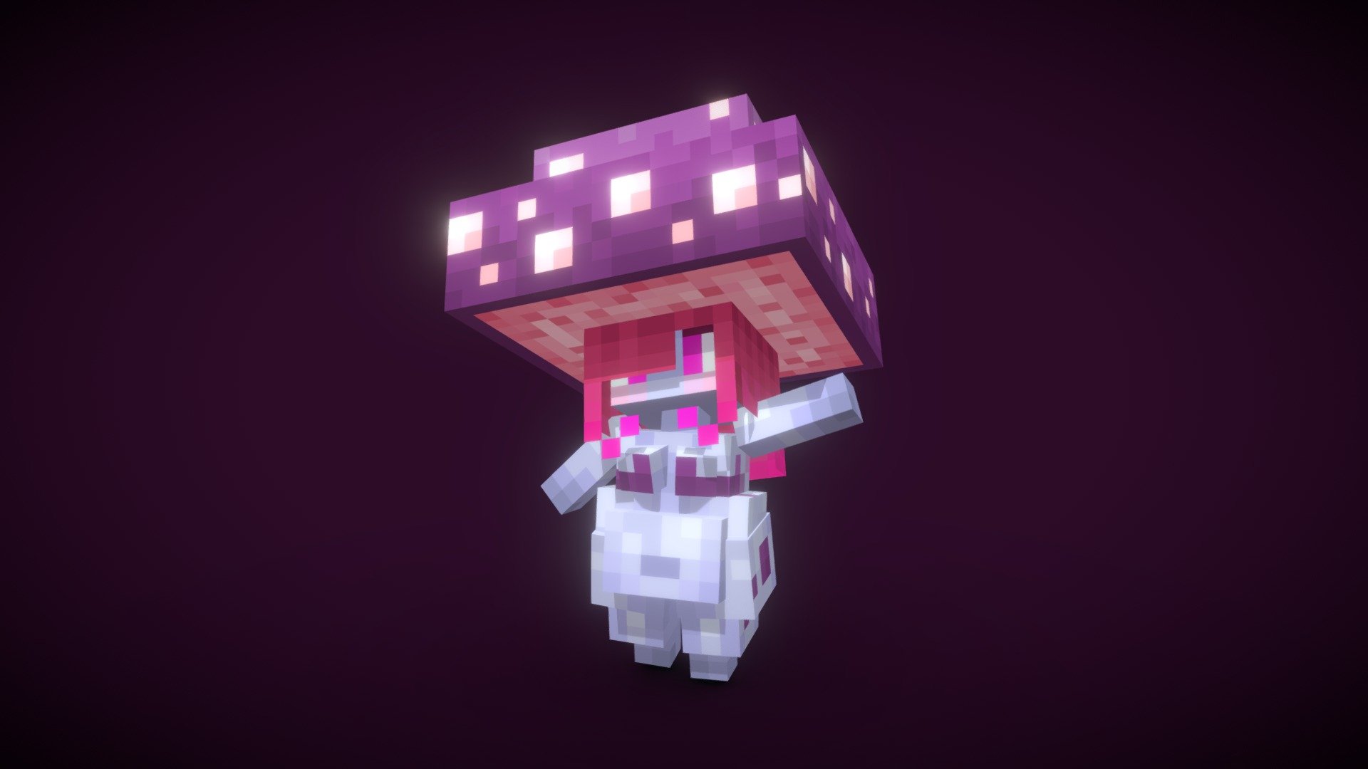 Ender Mushroom Girl 3d model