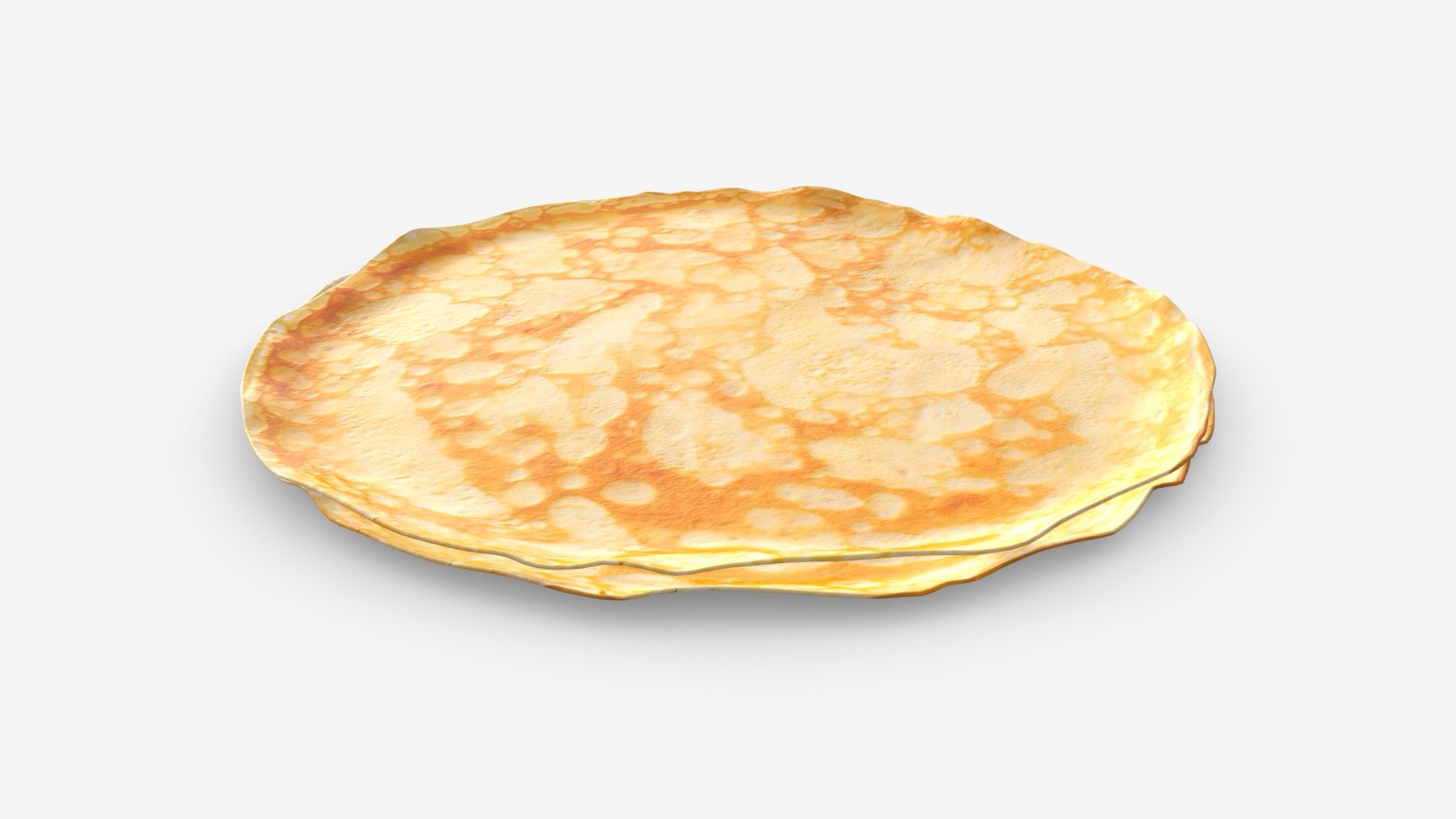 Pancakes plain 3d model