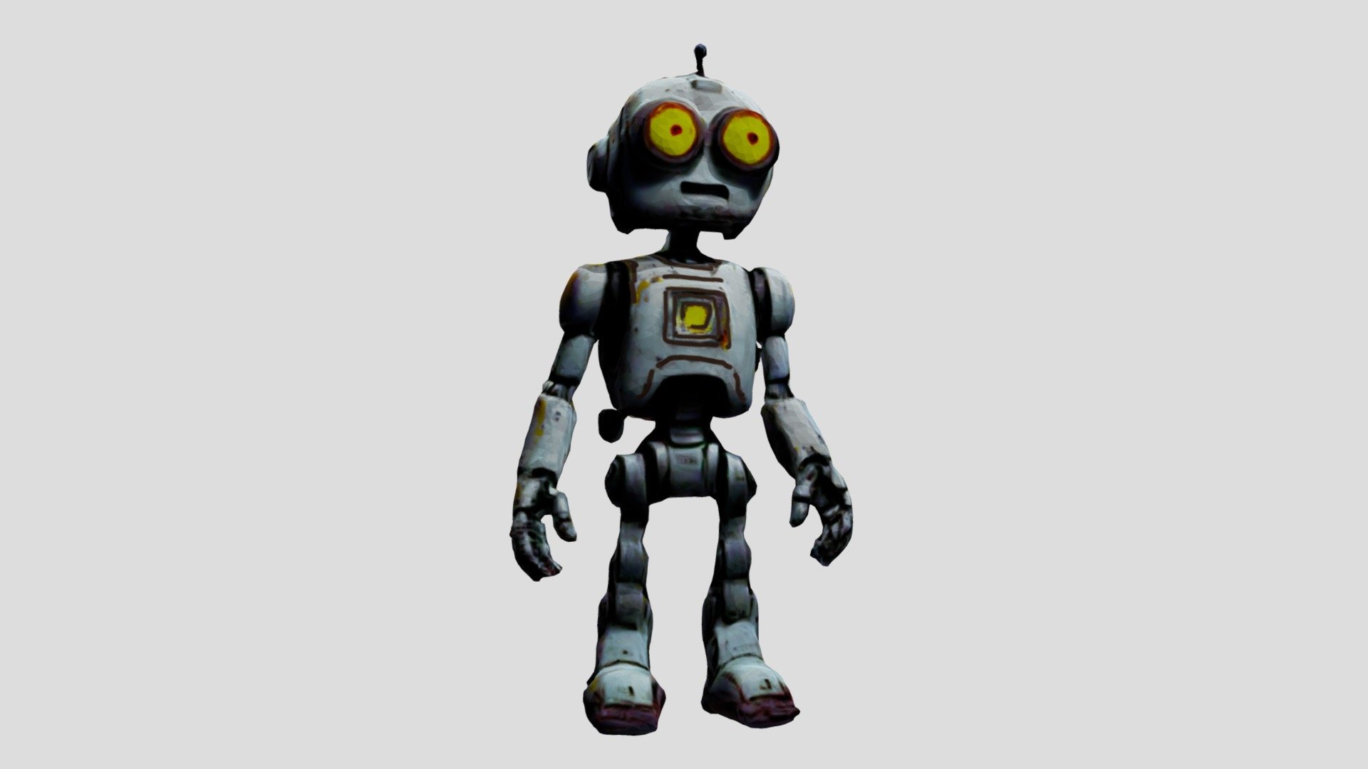 Damoxy Robot Midjourney CMS 3d model