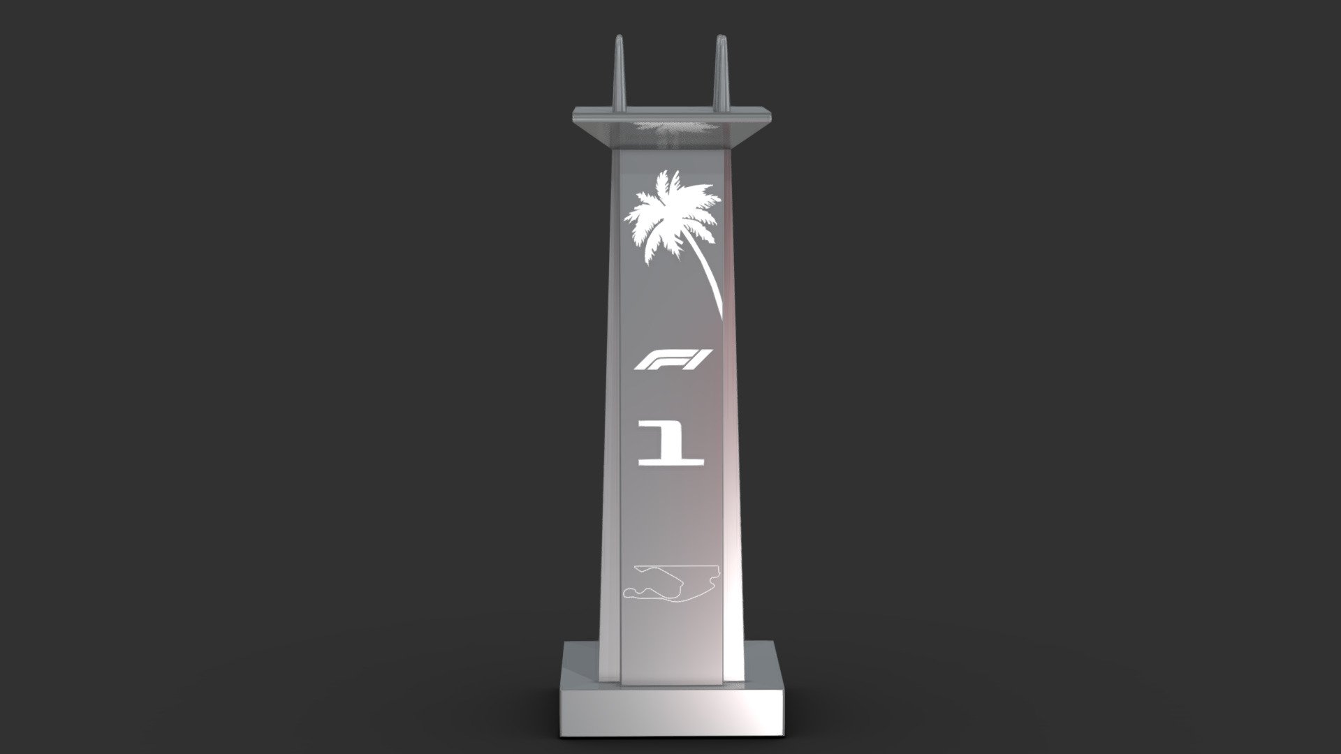 F1 Miami Trophy 3D 3d model