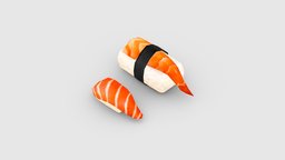 Cartoon Shrimp Tail Sushi