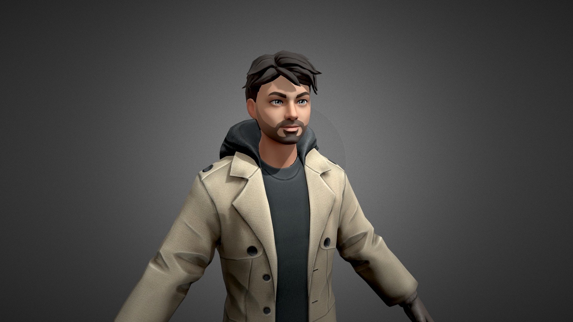 Rigged Human Character [Free] 3d model