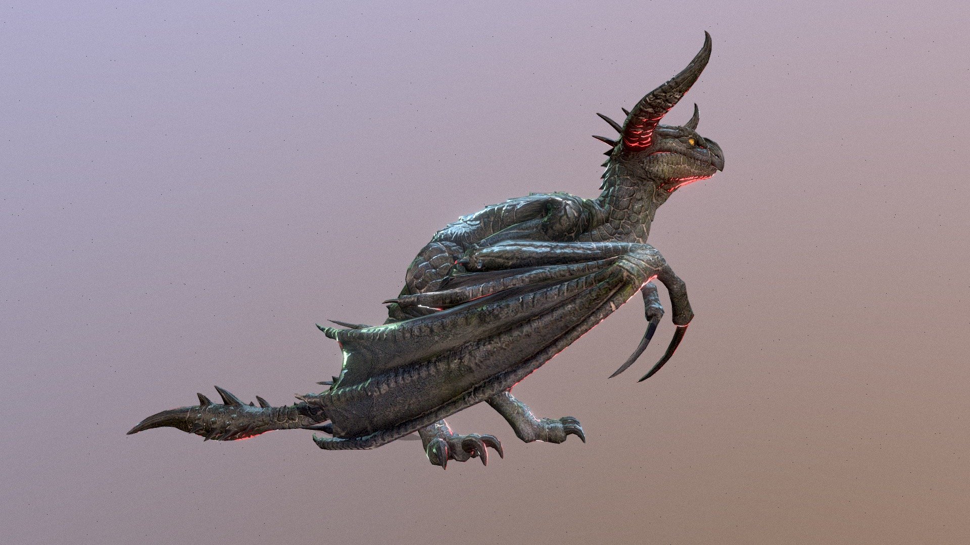 Dragon Animated 3d model