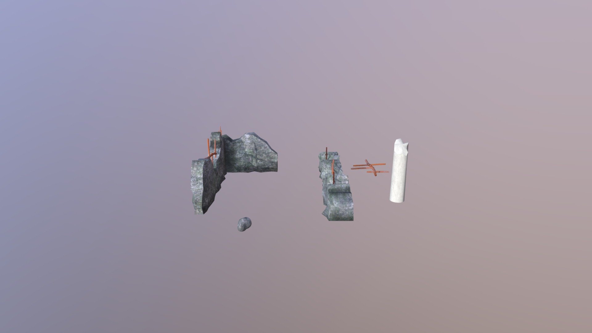 Rubble 3d model