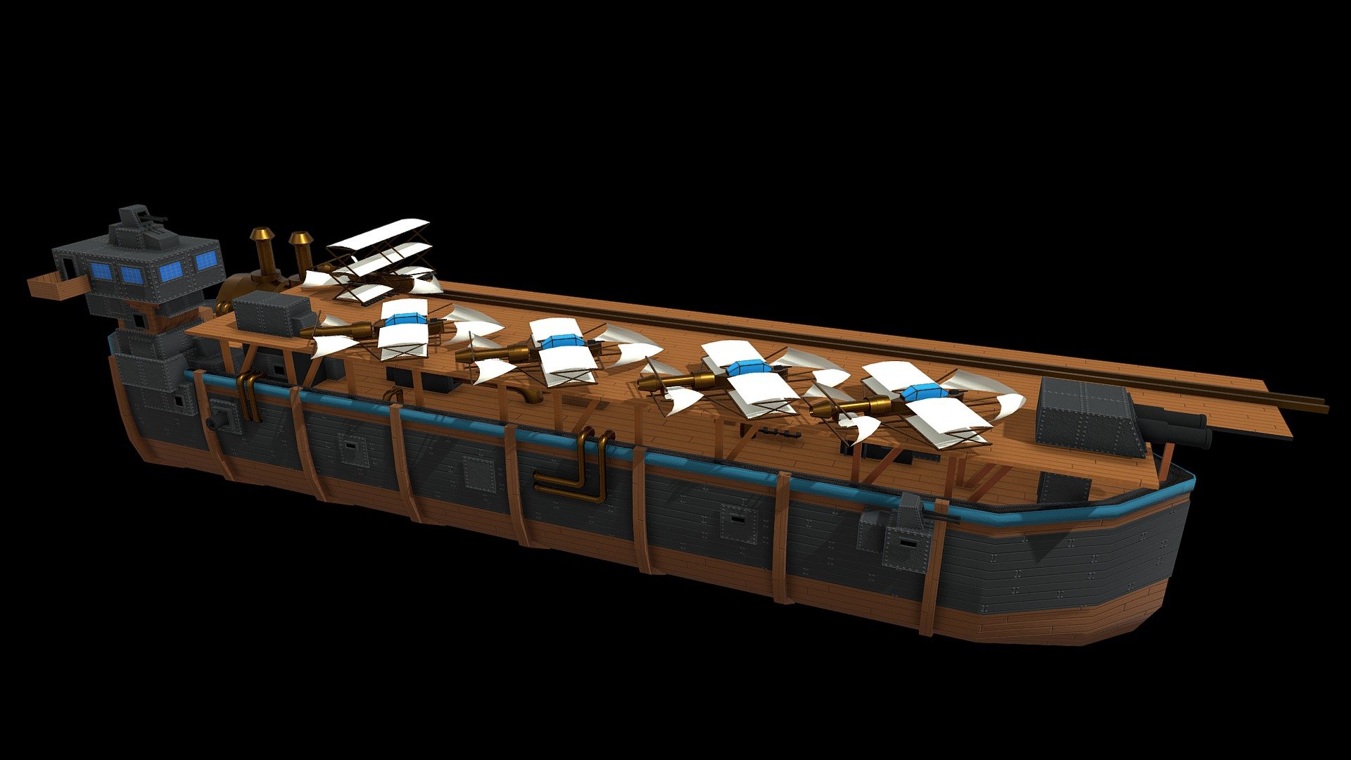 War Ship Carrier 3d model