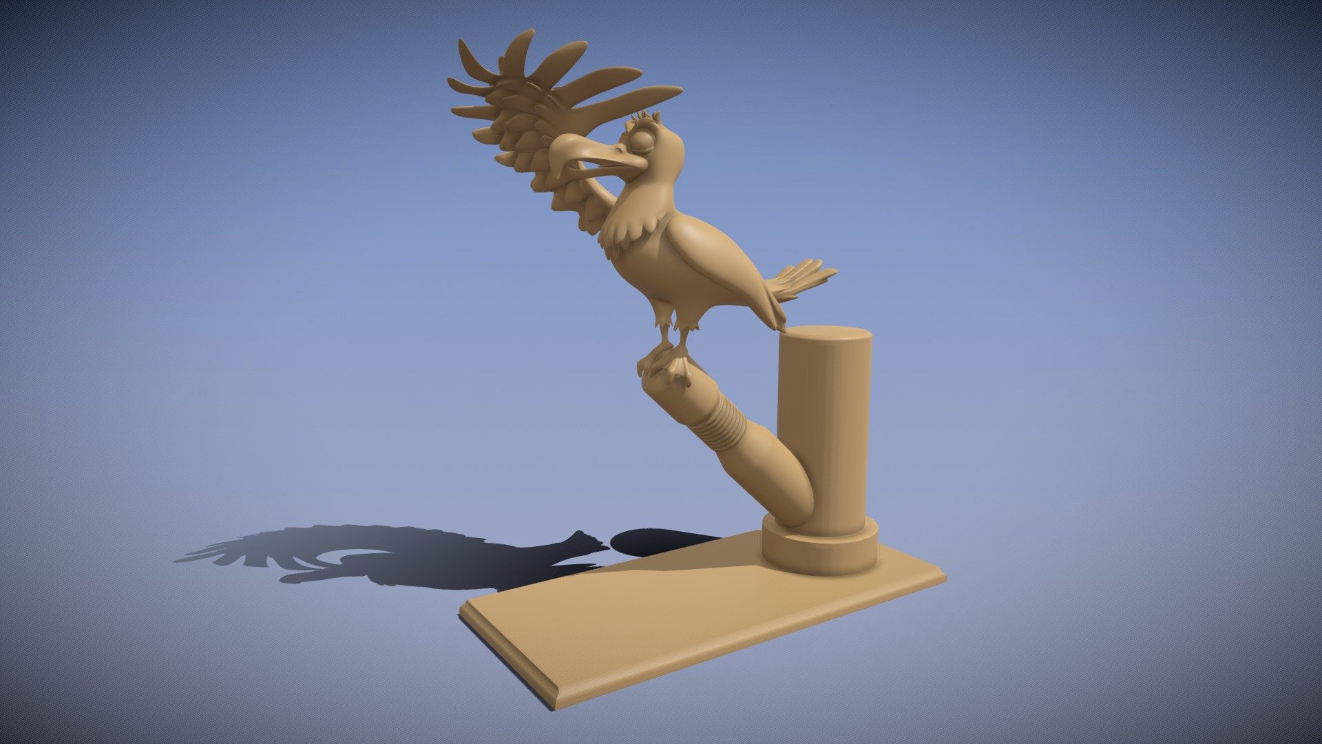 the sentinel gull (3dprint) 3d model