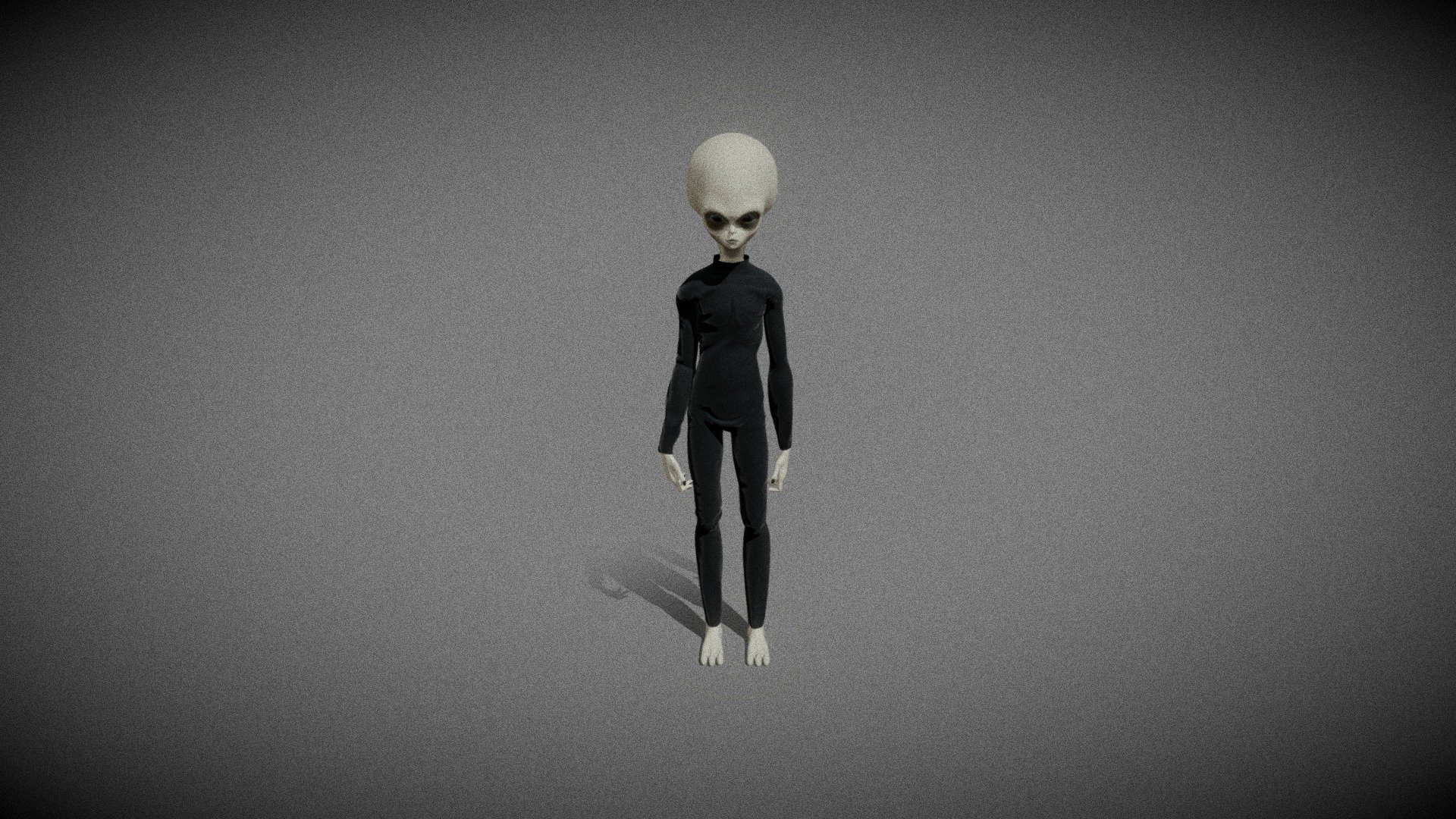 Skinny Bob alien 3d model