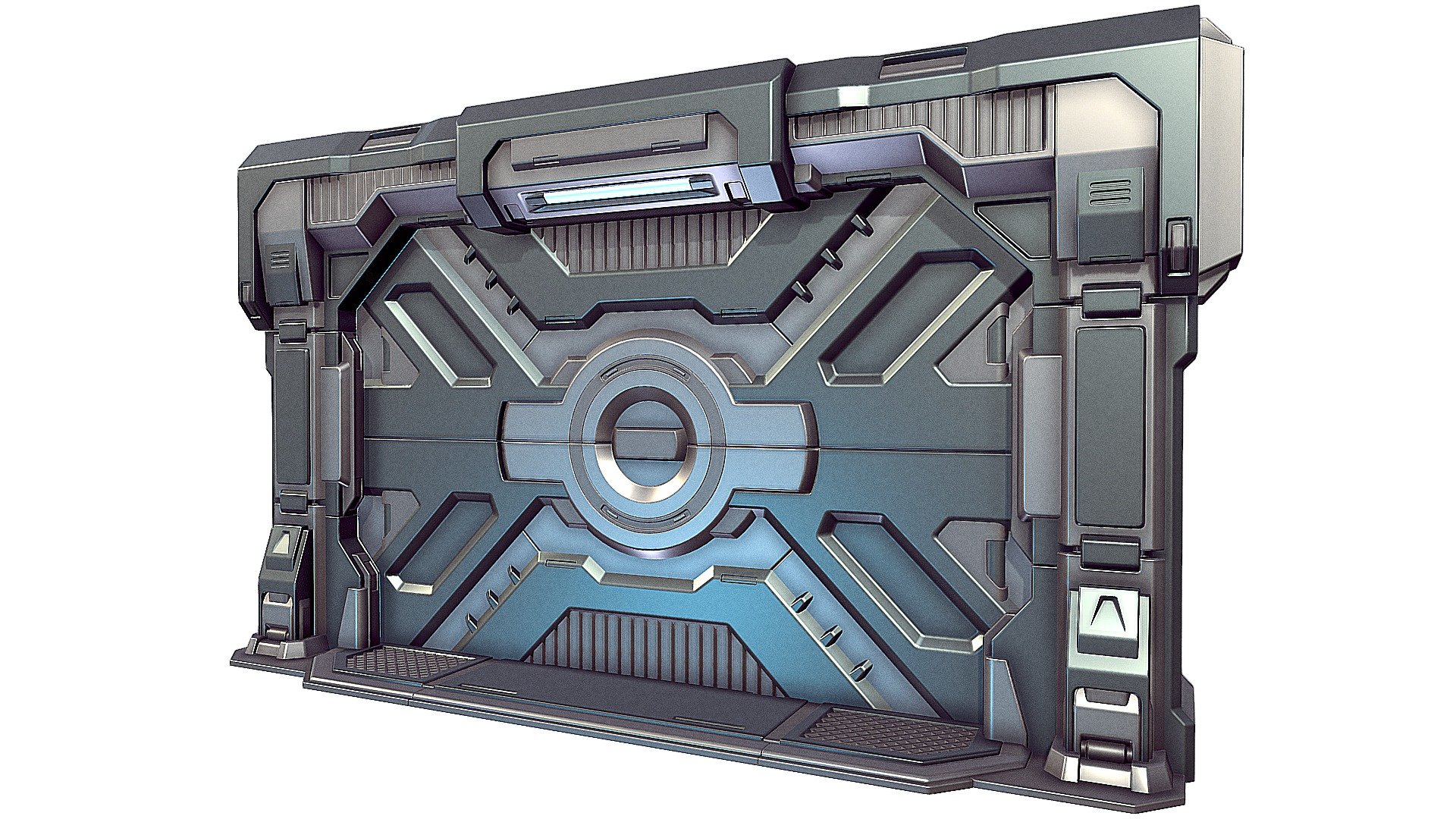 Sci-fi_Door 3d model