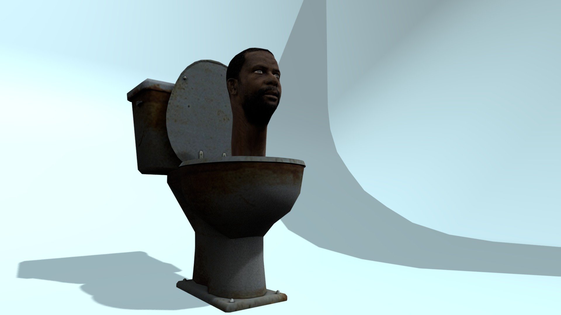 skibidi toilet (toilet man) 3d model