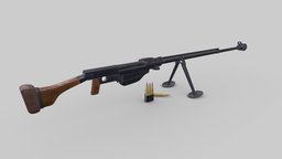 PTRS-41 Anti-tank Rifle Low-poly PBR