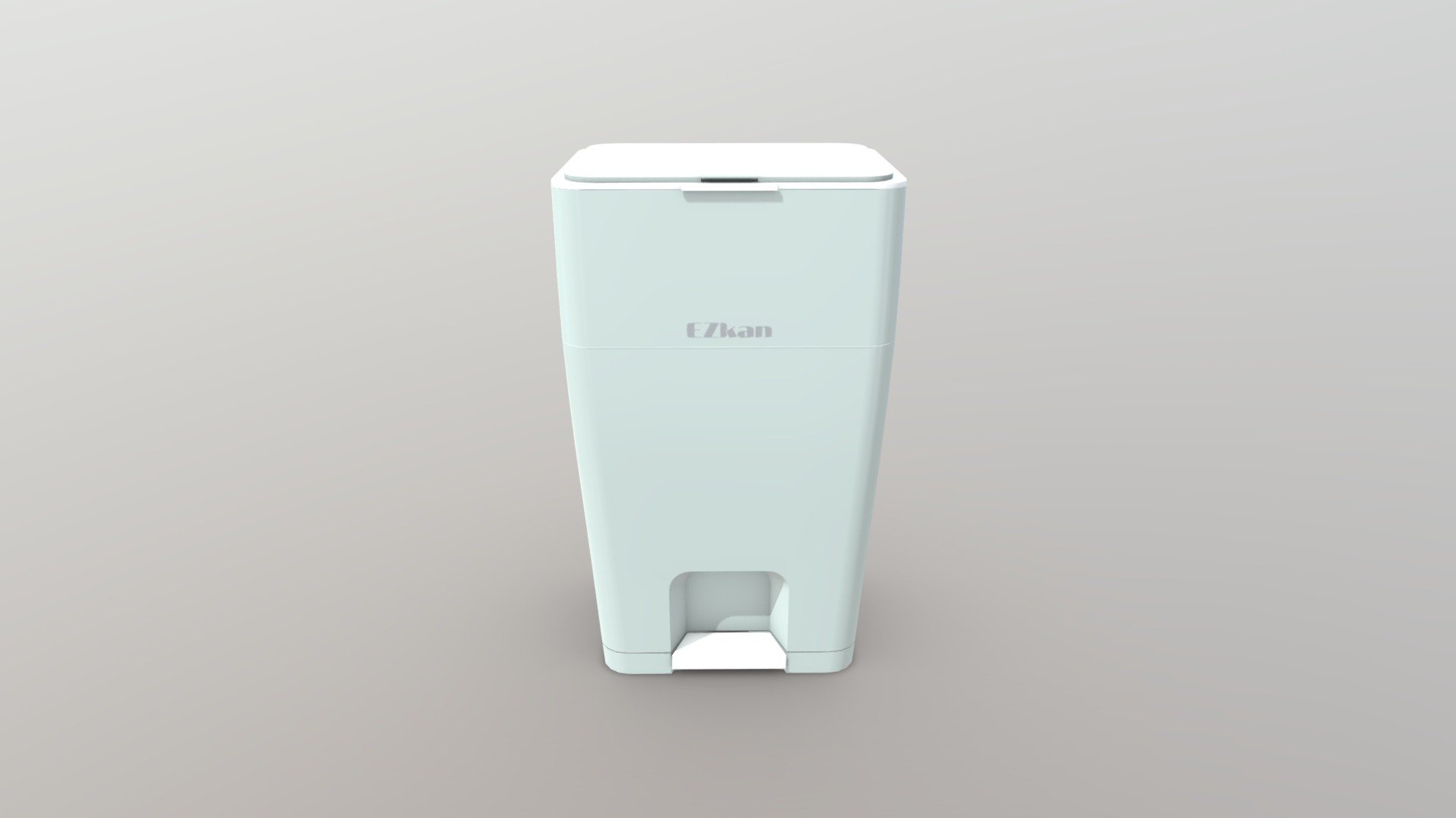 noiseless trash bin refillable 3d model