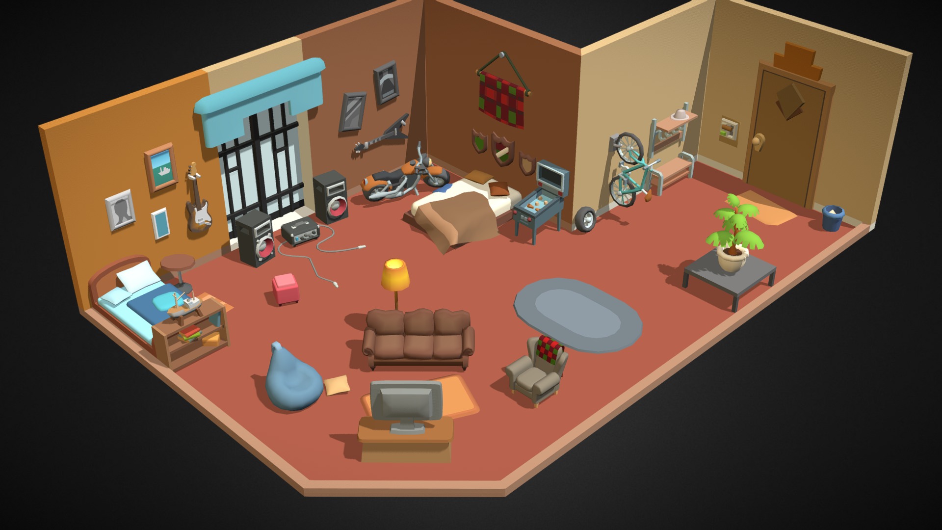 Room leepuringa 3d model