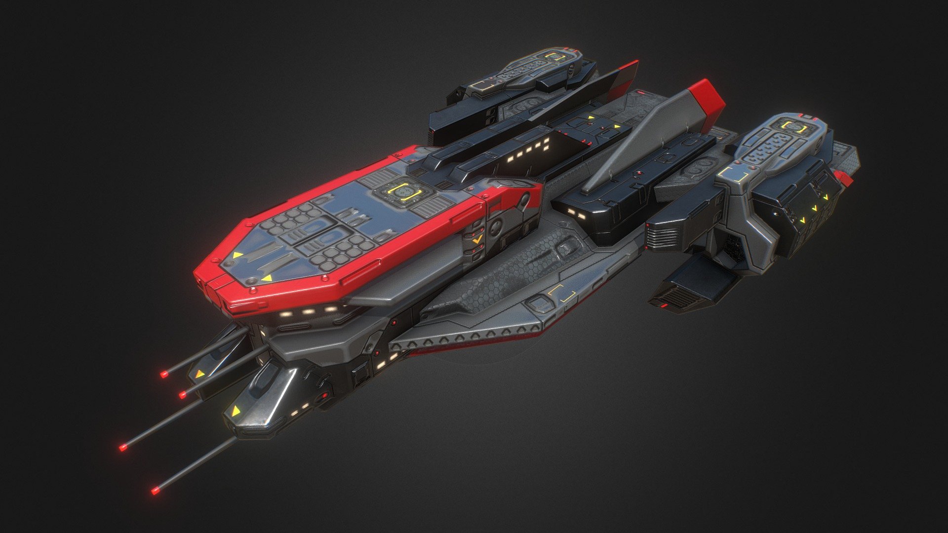 Battleships "Ardent" 3d model