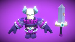 Spirit Knight Frank t-pose Brawl Stars