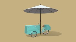 Retro Ice Cream Tricycle