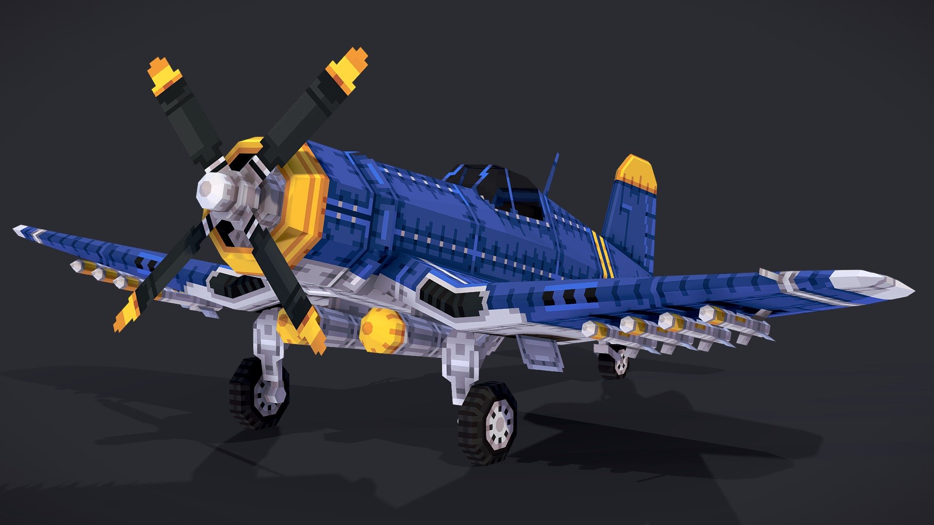 Fighter plane 3d model