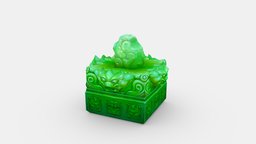 Cartoon Imperial jade seal