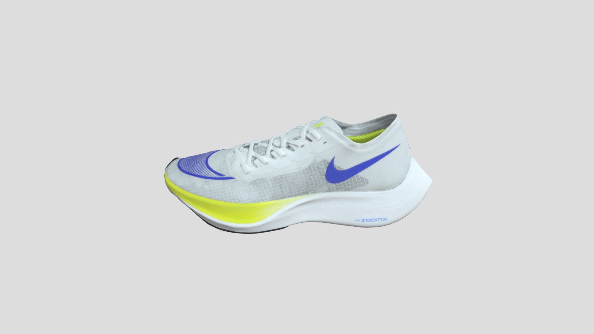 Nike ZoomX Vaporfly Next% 白蓝绿_AO4568-103 3d model