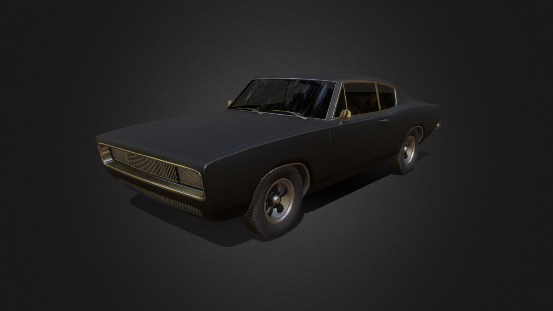 1960s Muscle Car #2 3d model