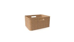 PP Rattan Rectangular Storage Basket