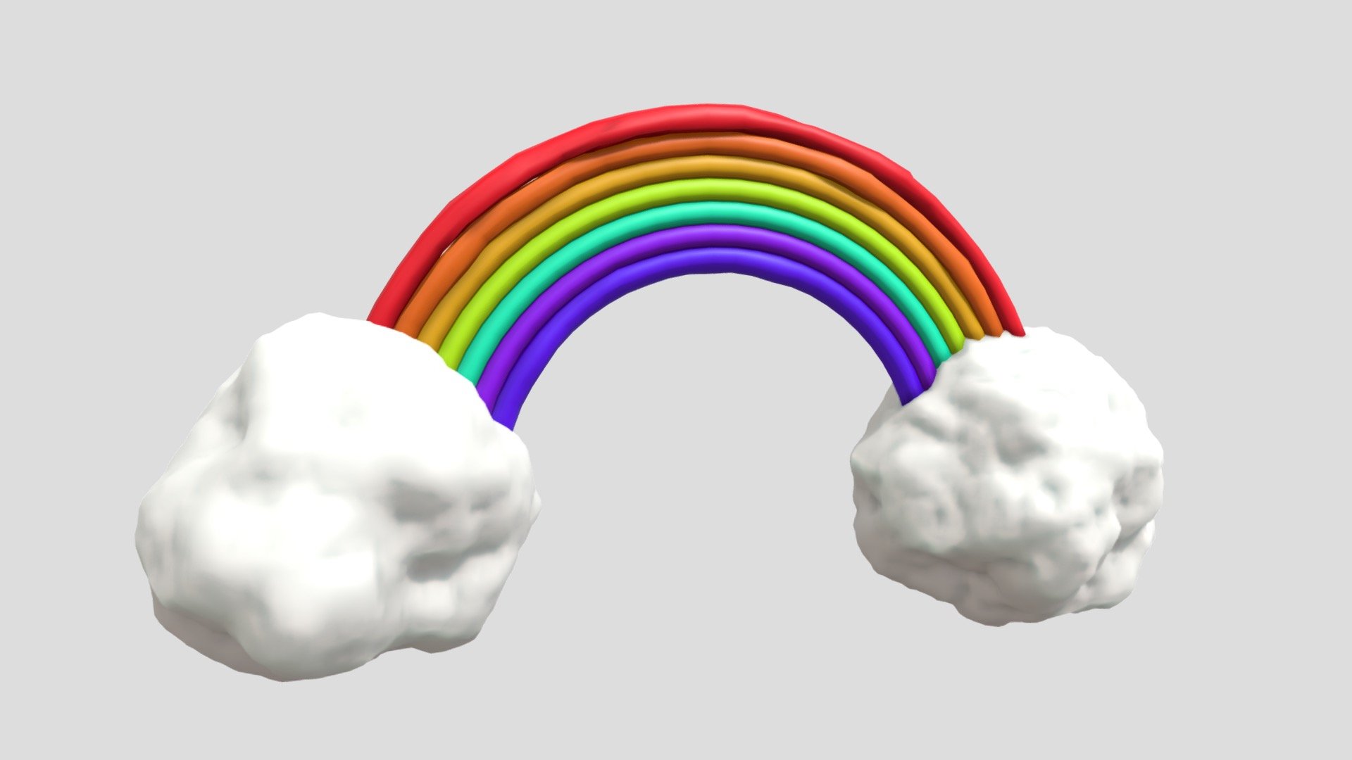 SIAs Cloud Rainbow Headband "Together" 3d model