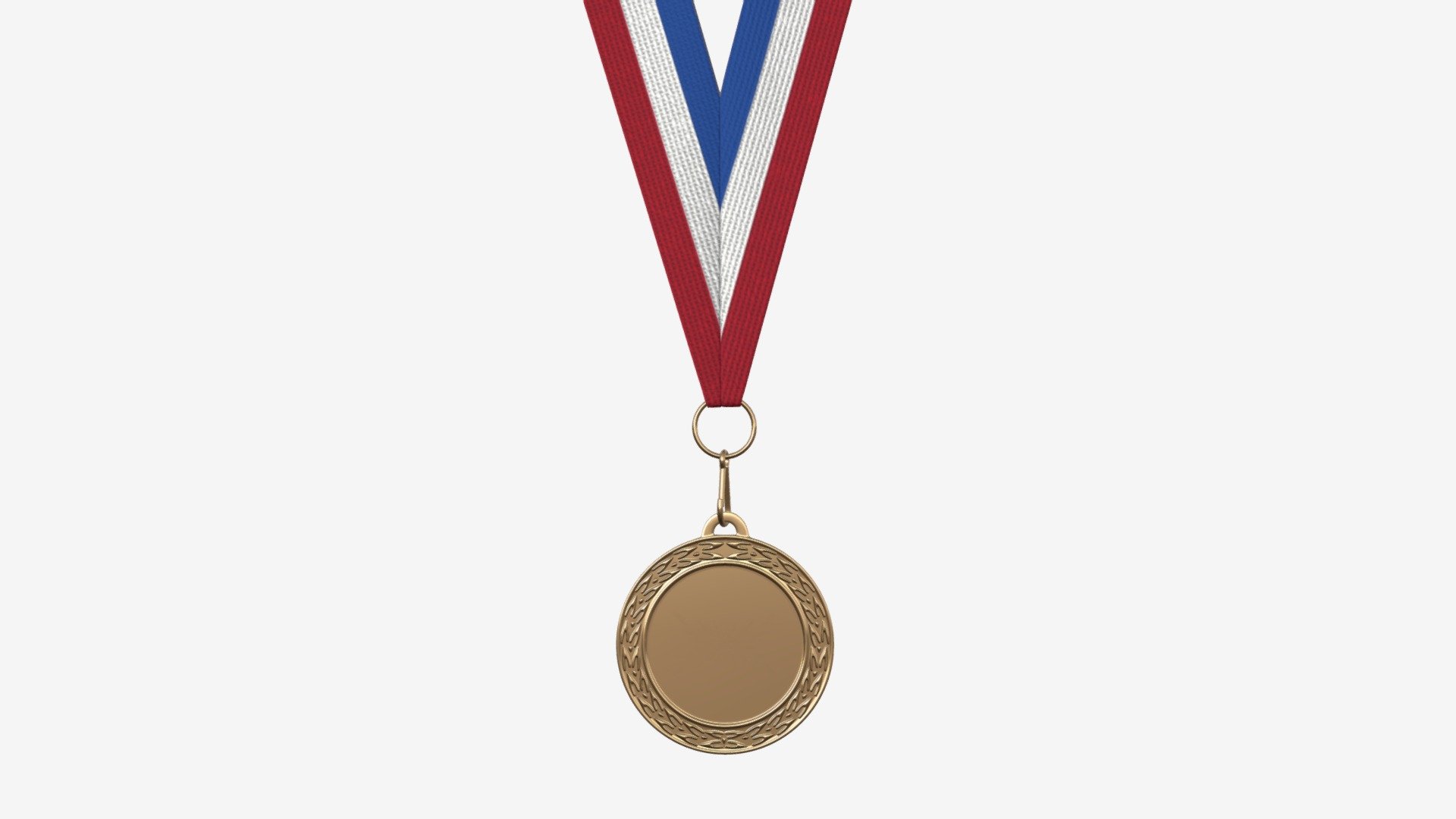 Sports medal mockup 07 3d model