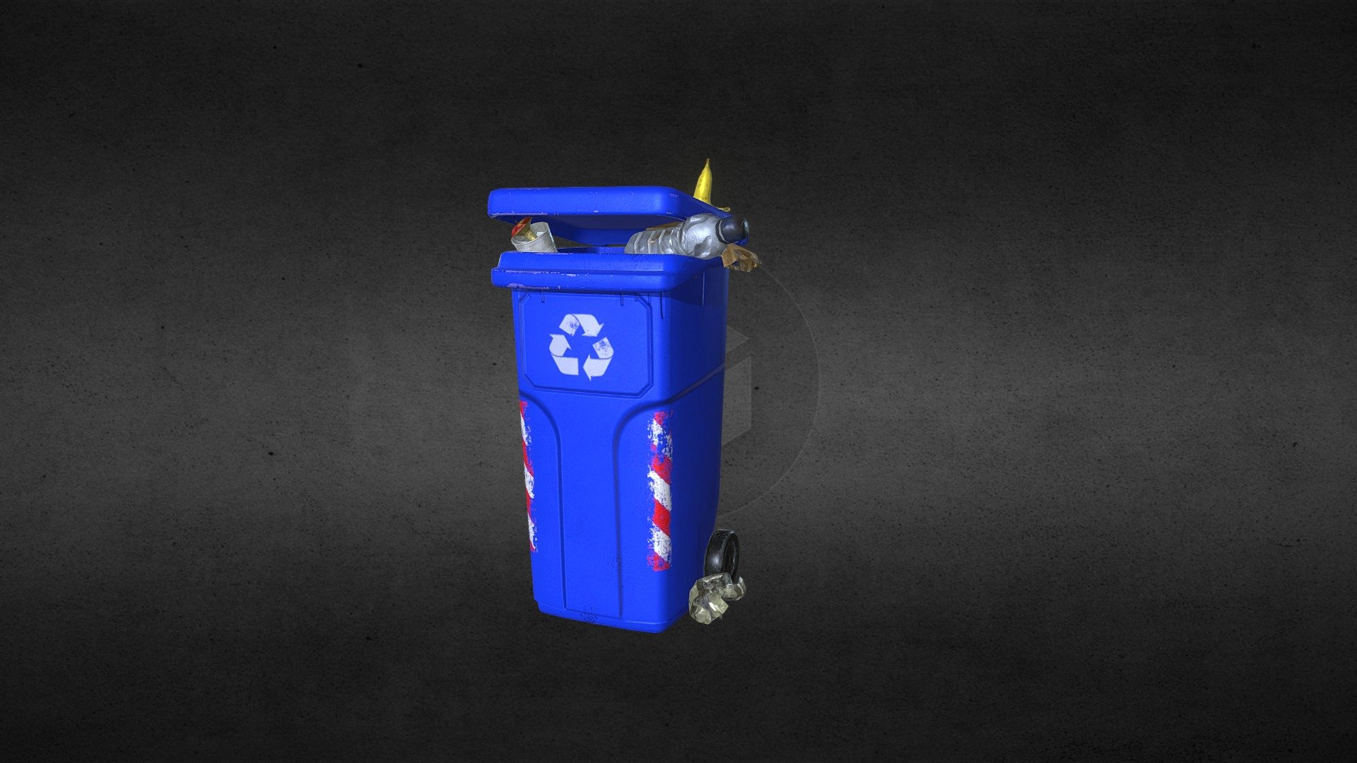 Garbage scene for Spark AR 3d model