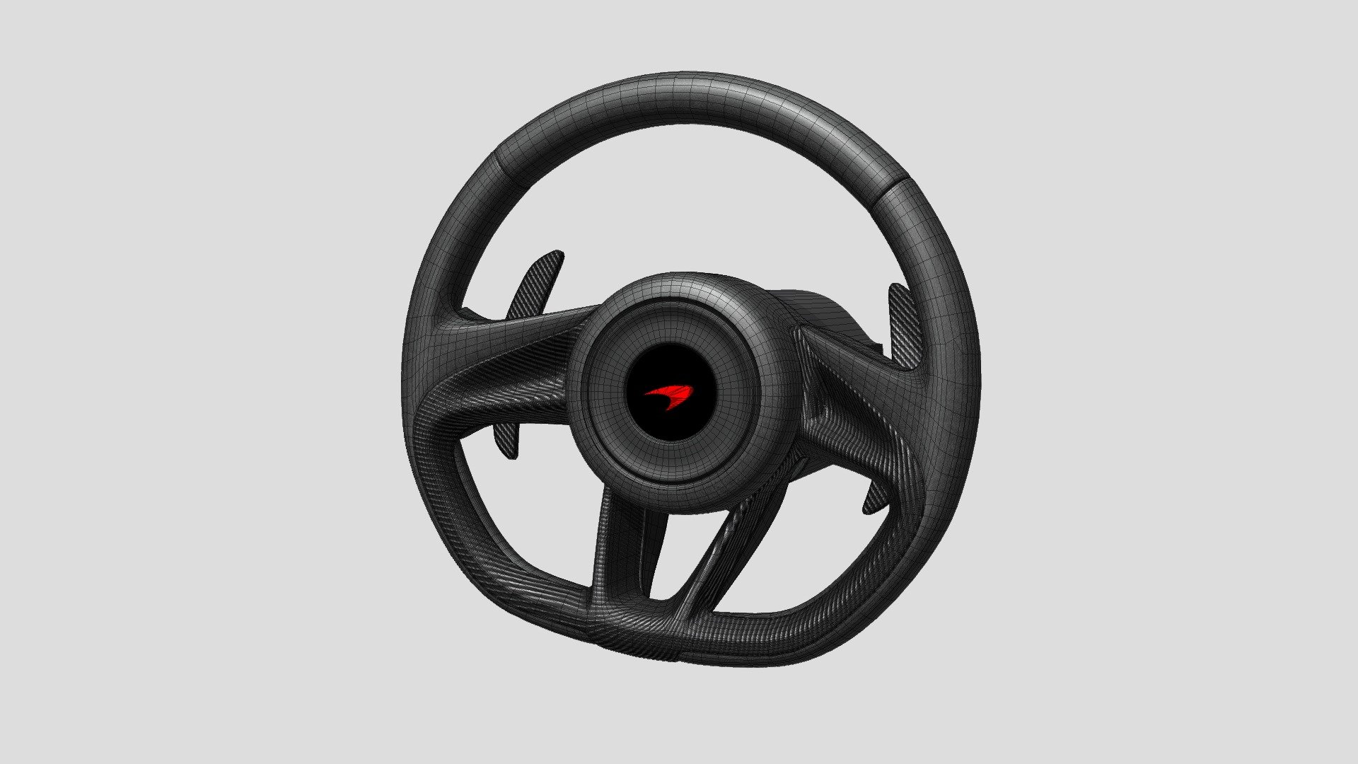 McLaren Steering Wheel 3d model