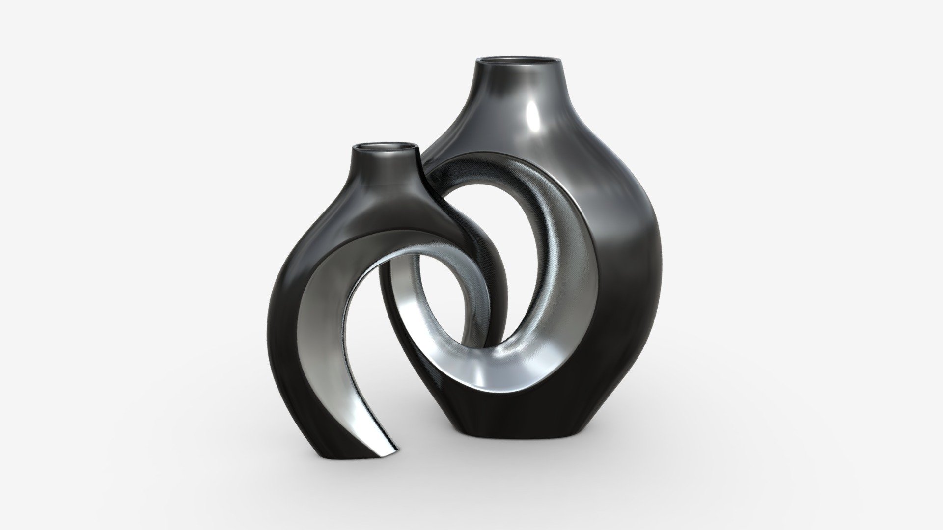 Metal Vases 2-set 3d model