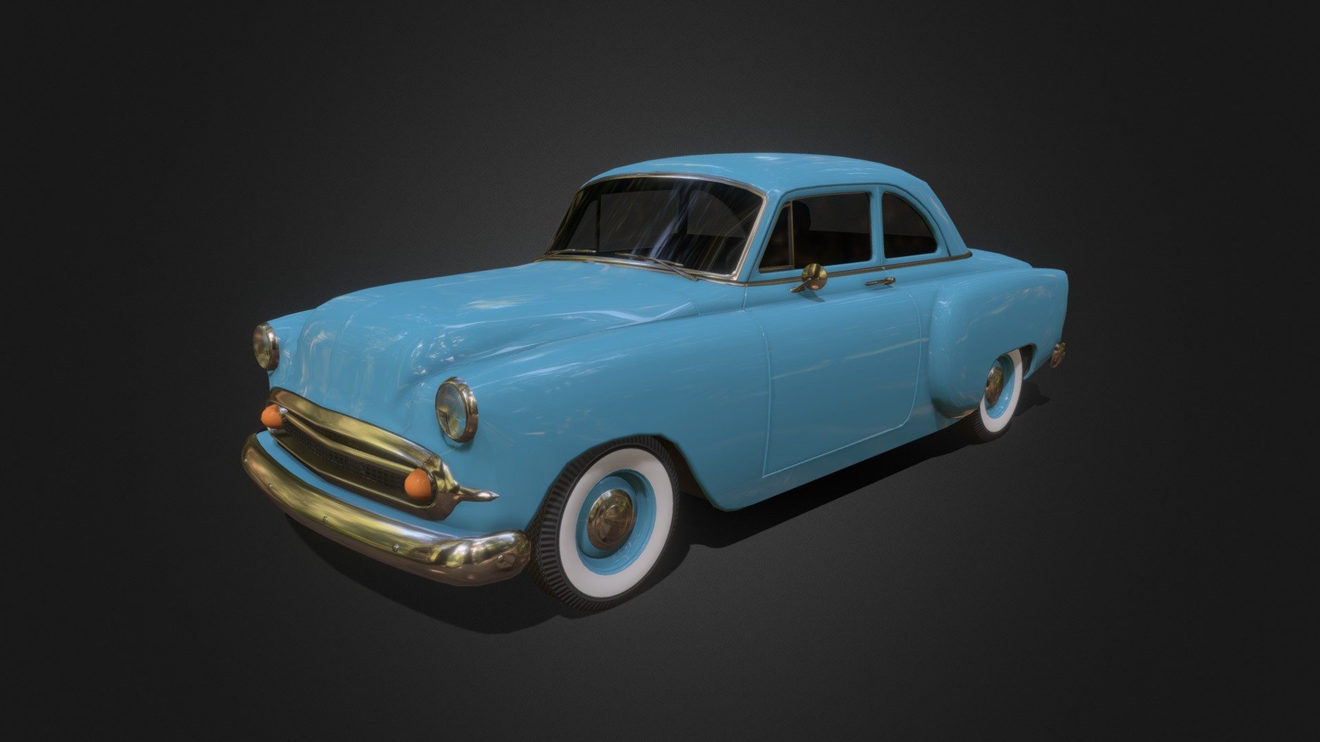 1950s Classic Car #2 3d model