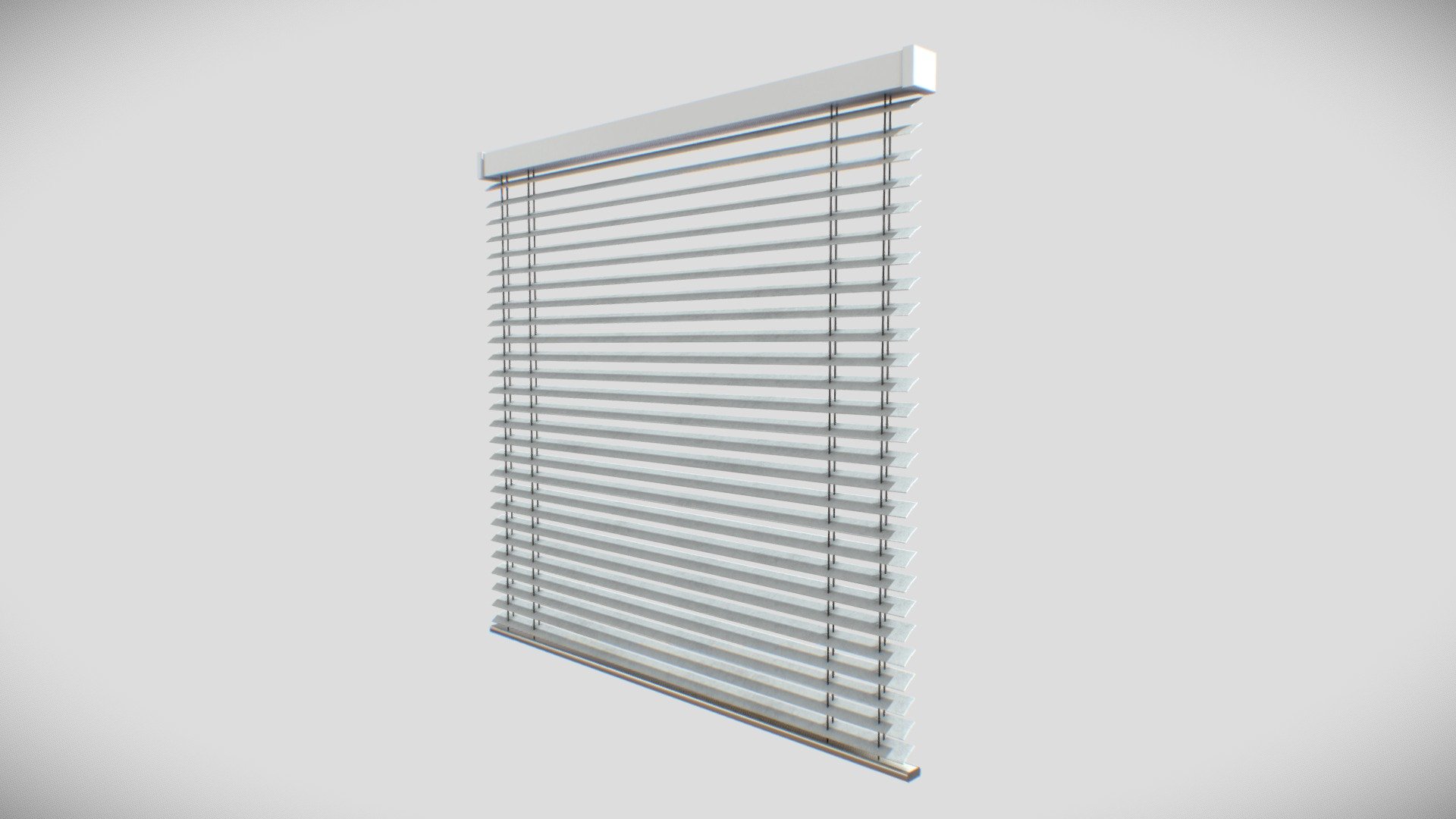 Window Blinds Low poly 3D model 3d model