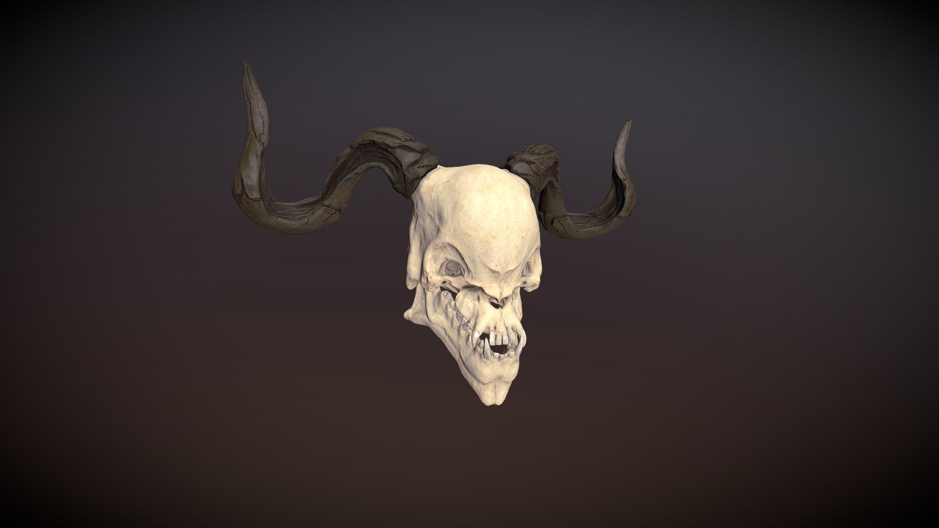 Demons skull 3d model