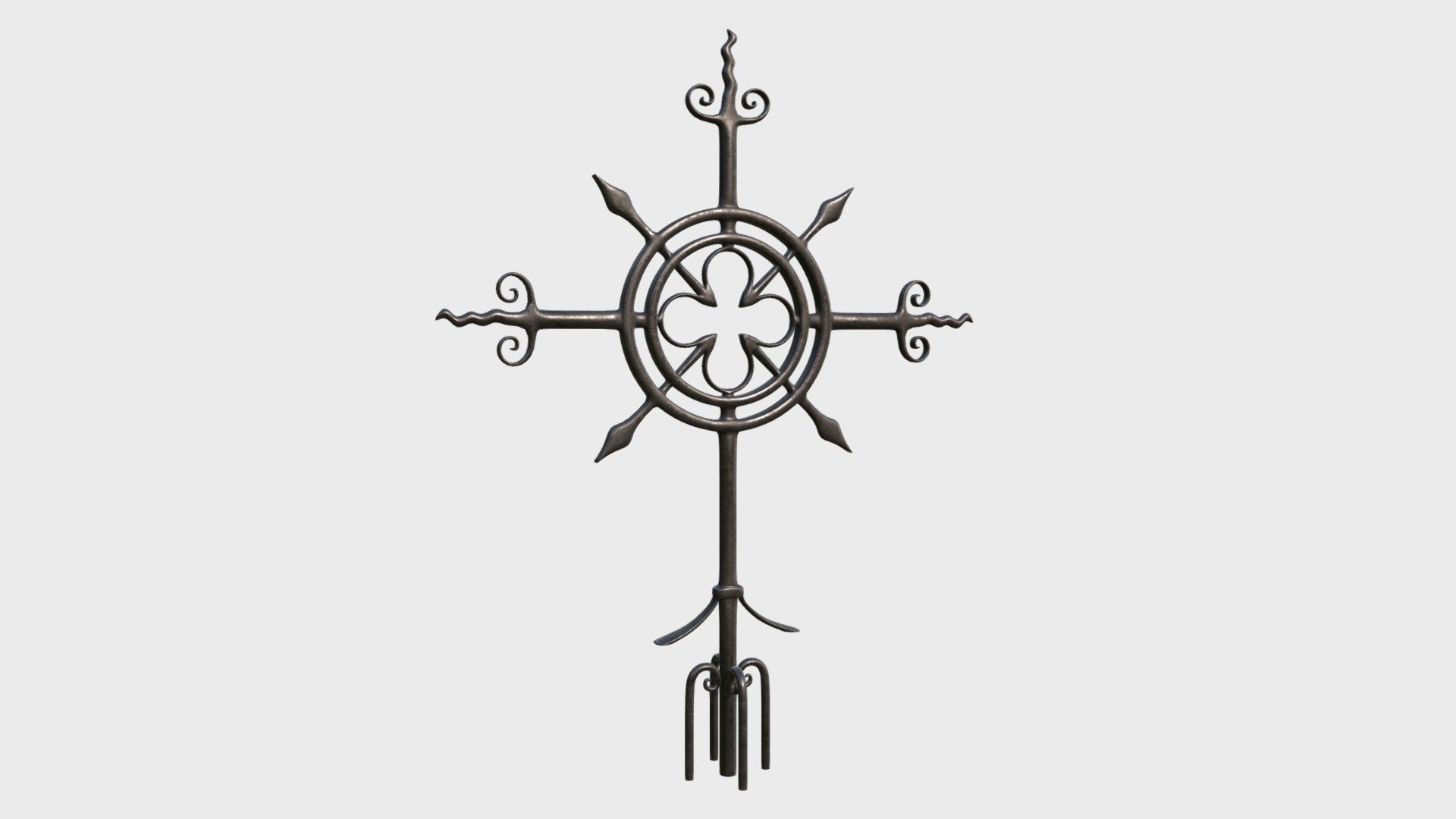 Cast iron Cross 3d model