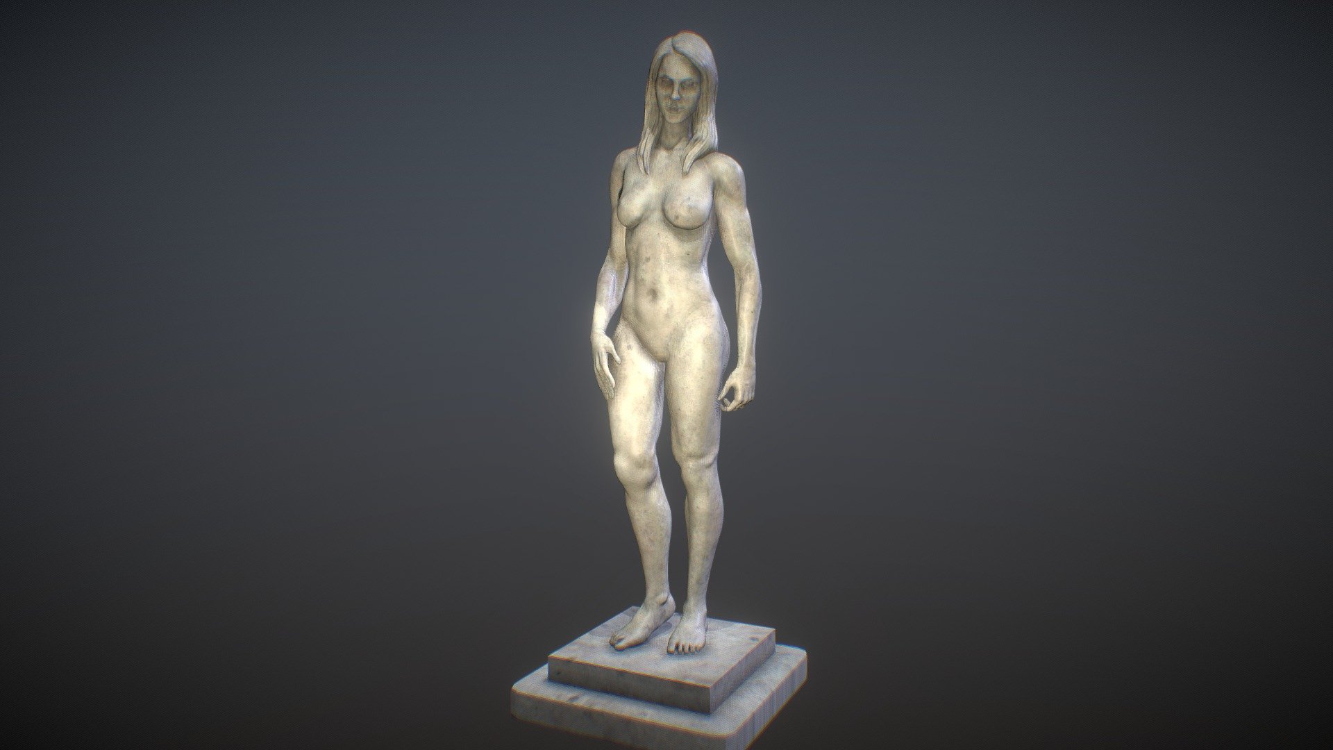 Female statue 3d model