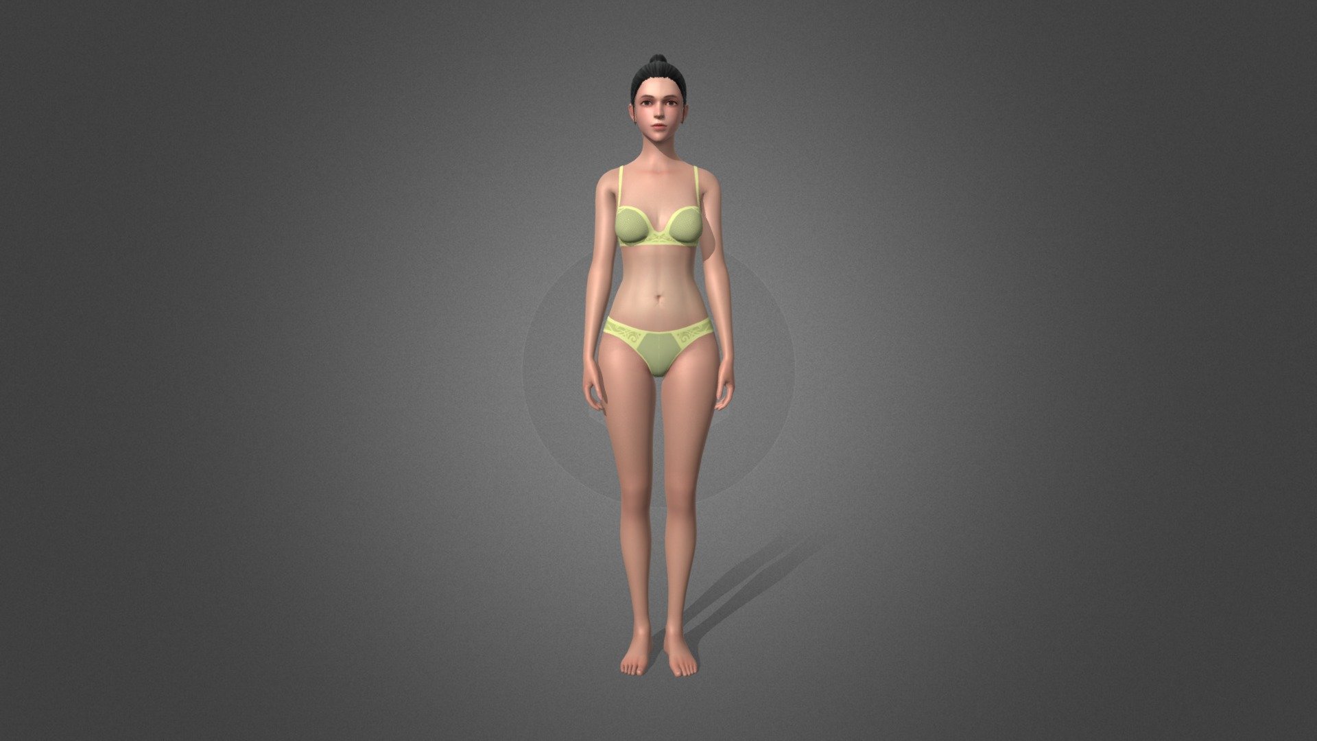 Female base mesh 3d model