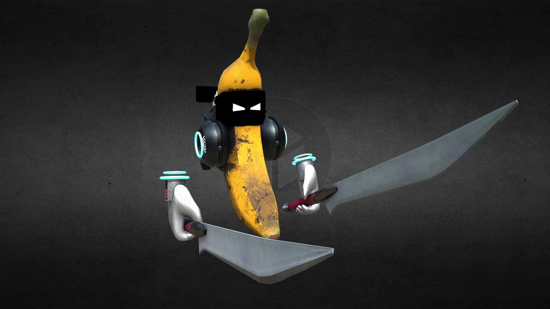 Banana Ninja 3d model