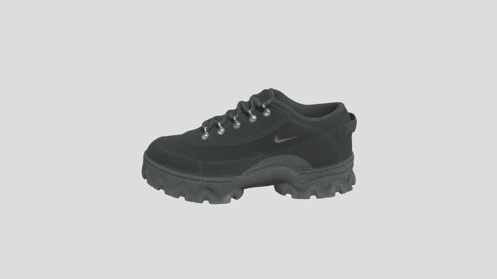 Nike Lahar Low Black 黑色 女款_DB9953-001 3d model