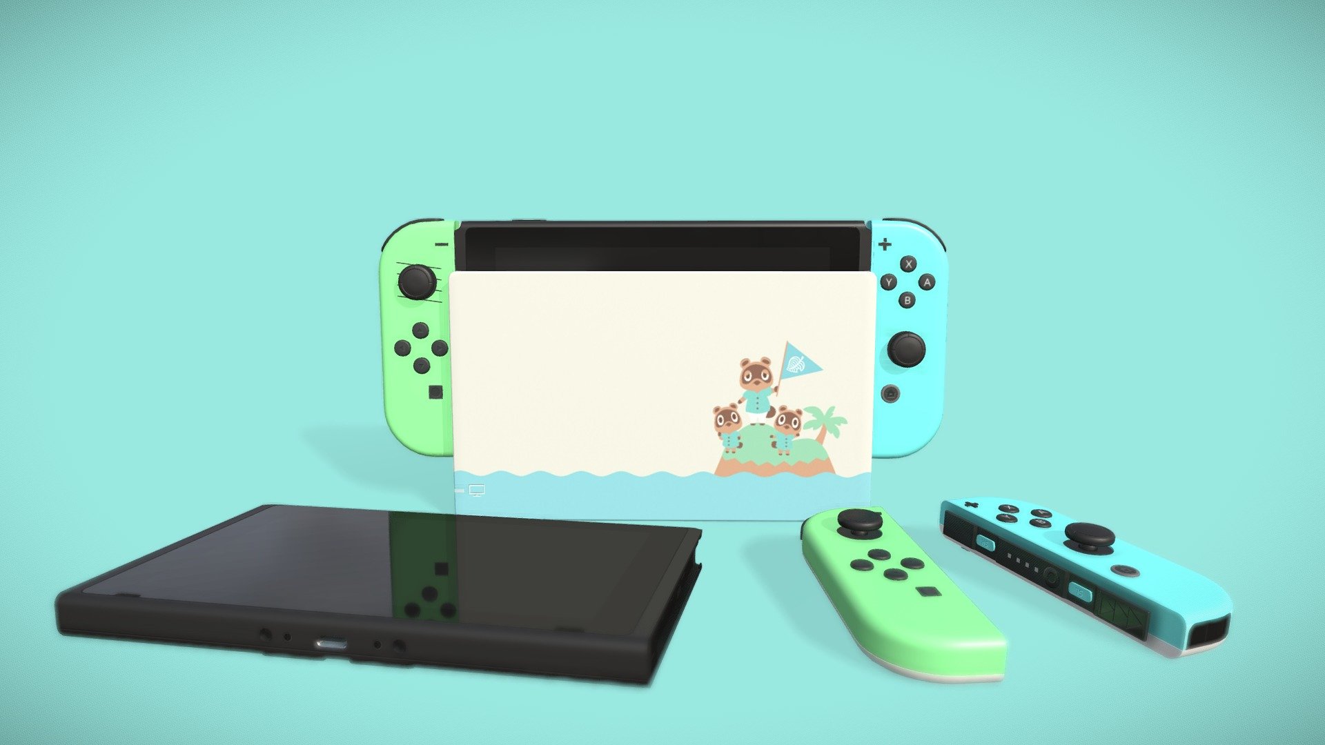 Animal Crossing Nintendo Switch 3d model