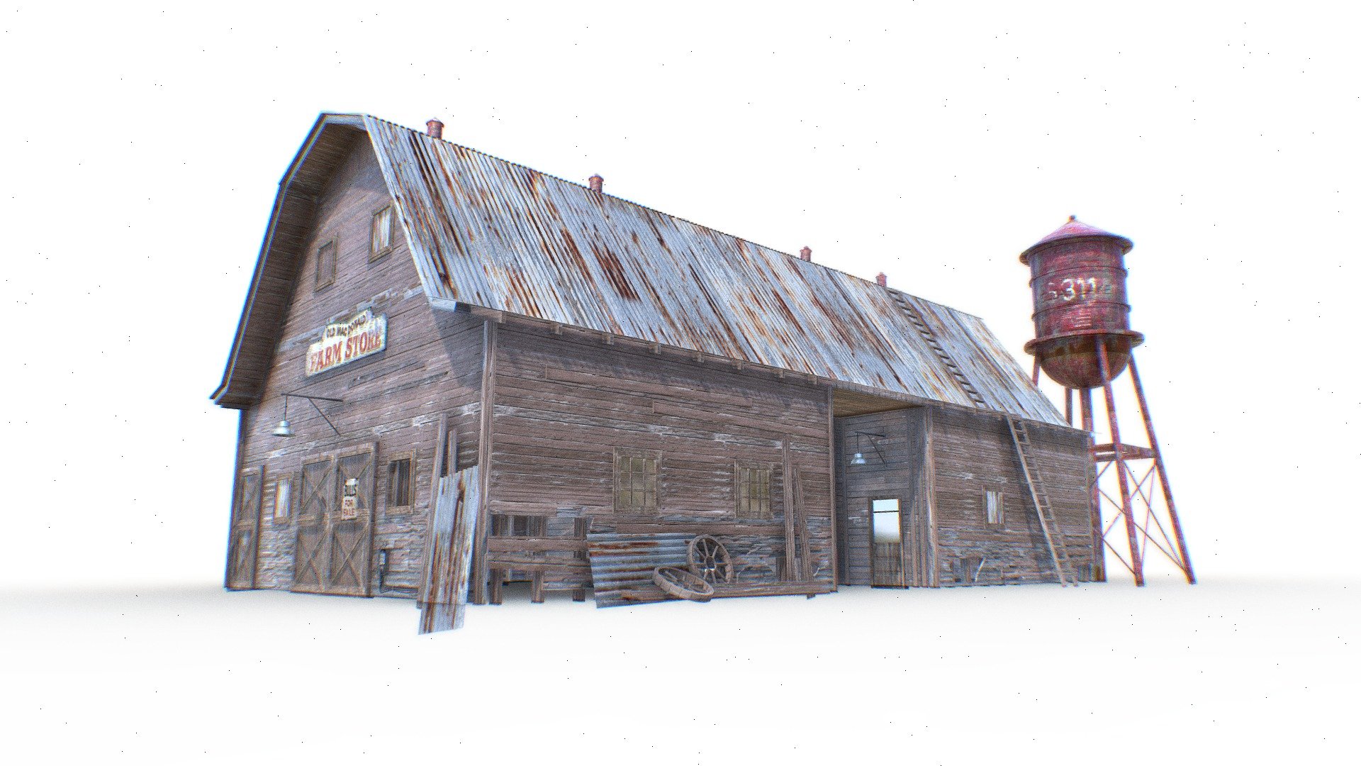 Old Barn 3d model