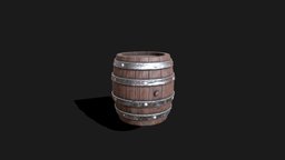 Barrel low poly