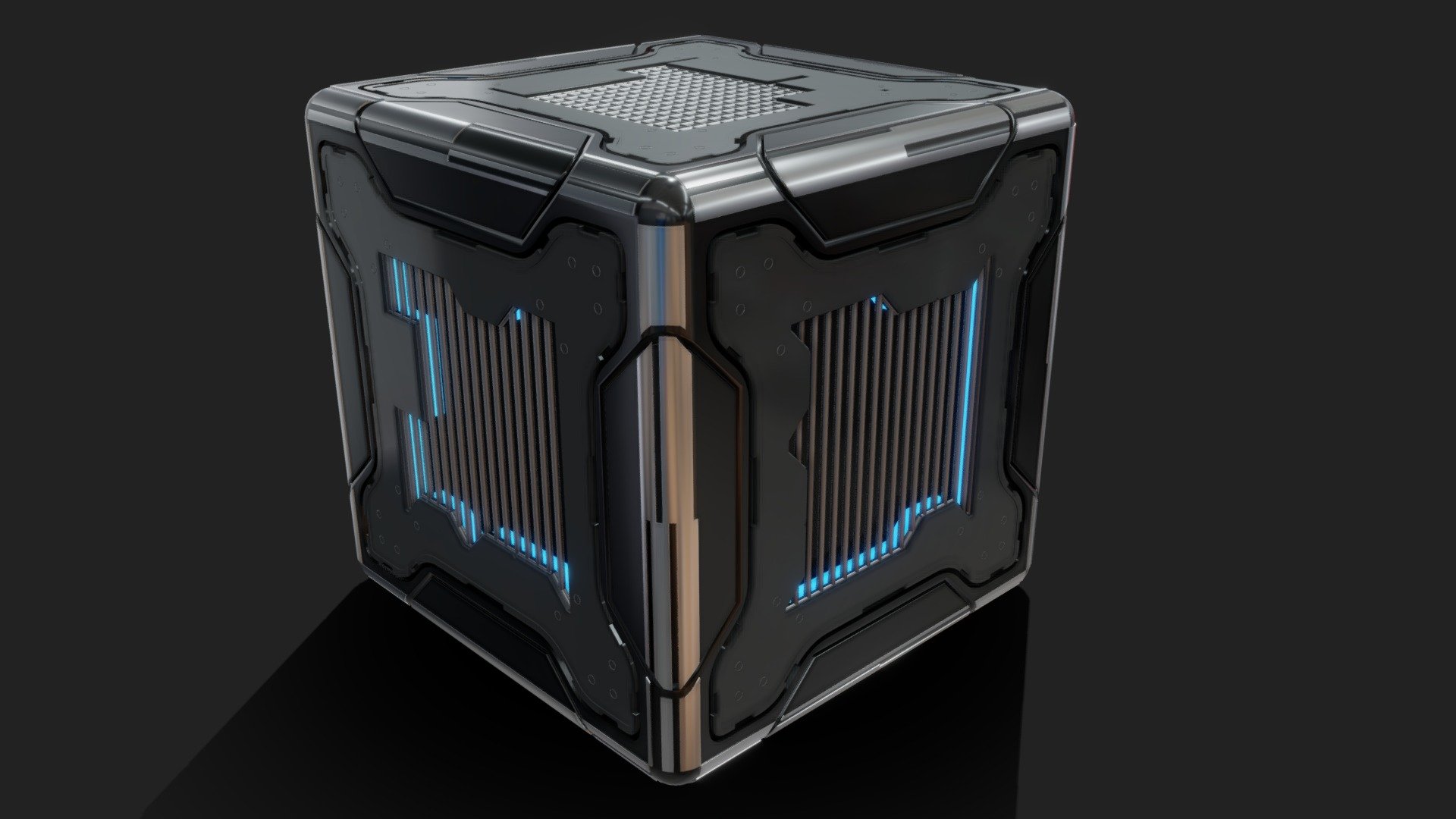 Scifi Cube 7 3d model