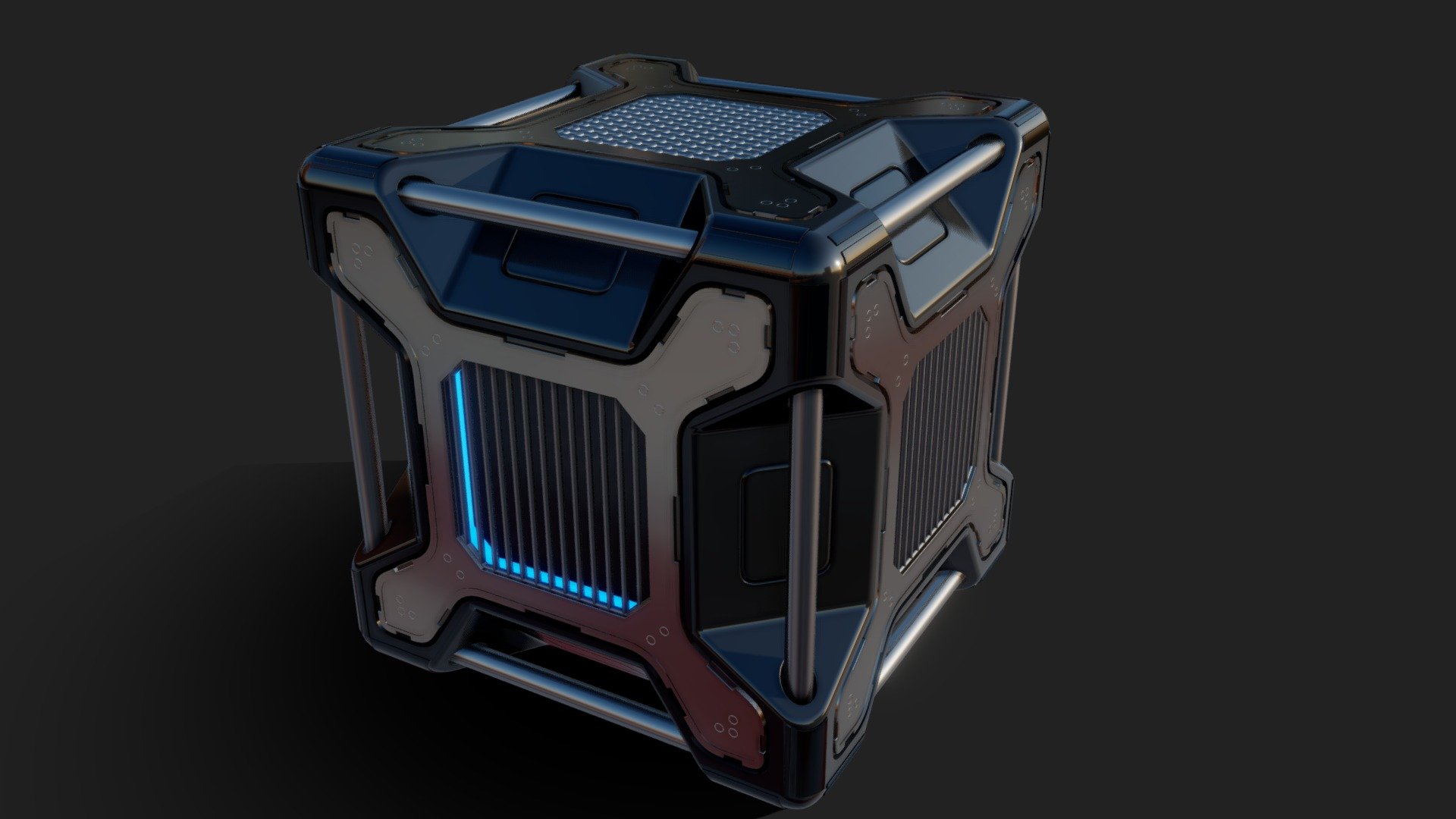 Scifi Cube 3 3d model