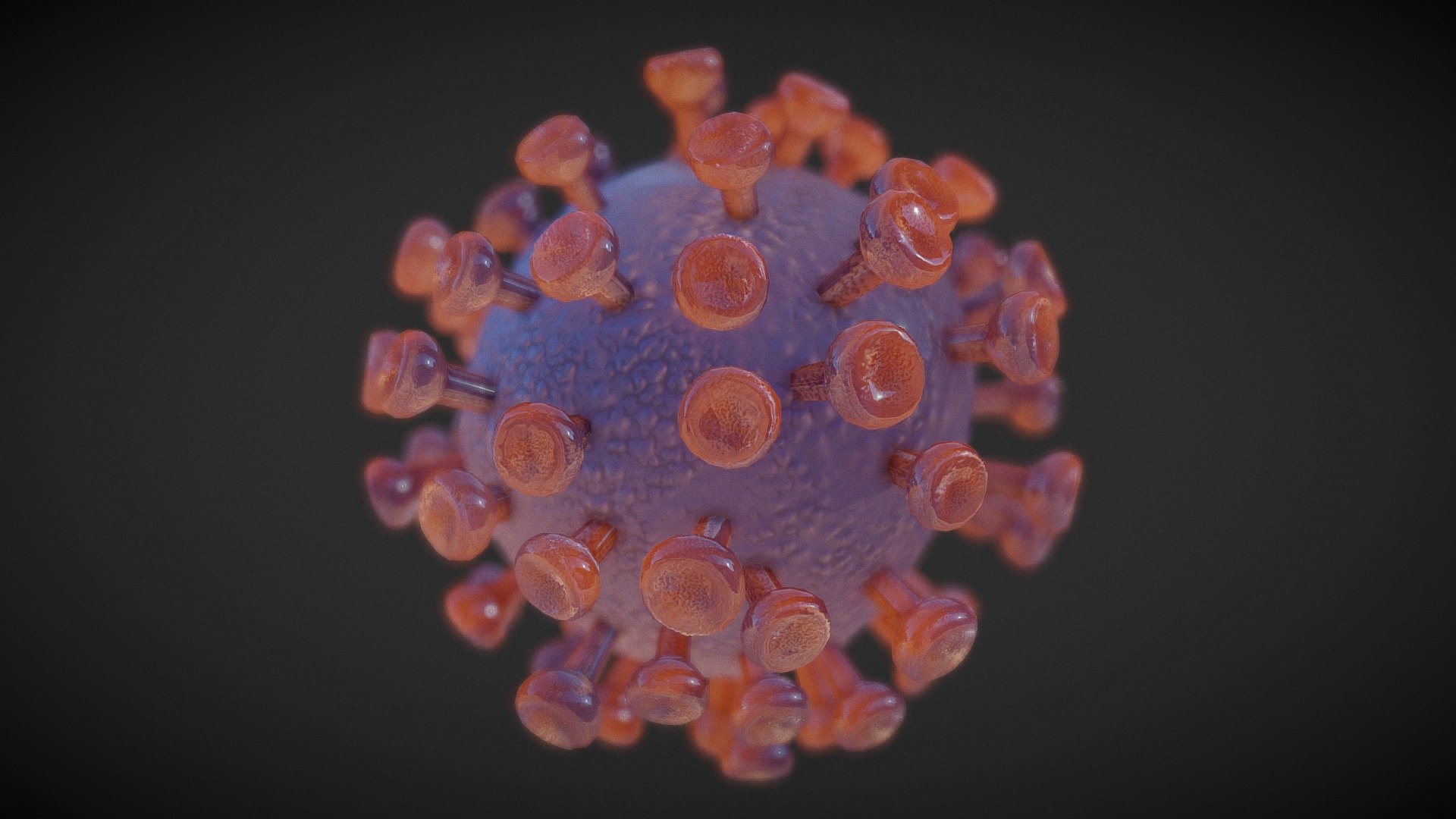 Corona virus 3d model