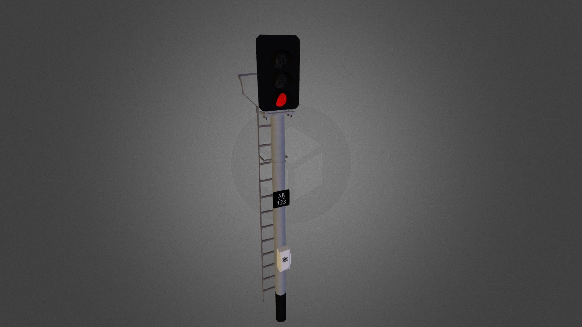 British Rail Signal 3d model