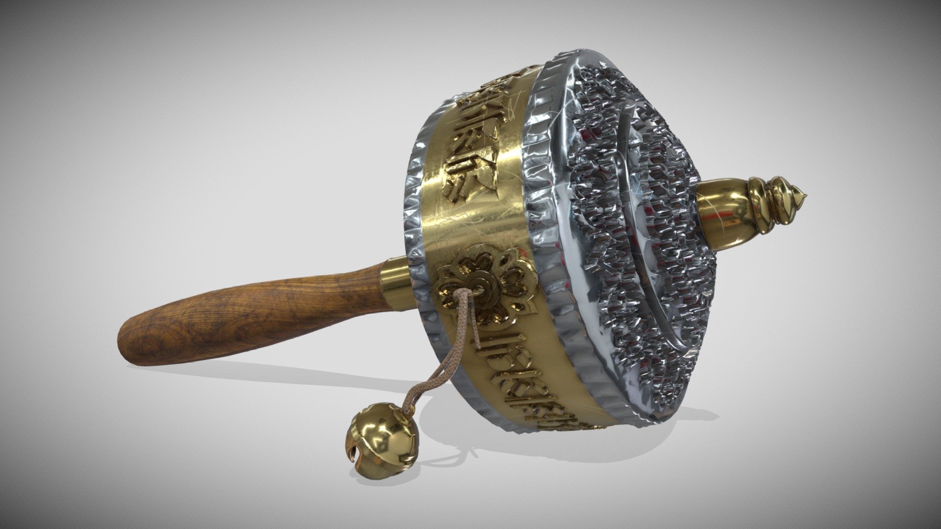 Pray Wheel Portable 3d model