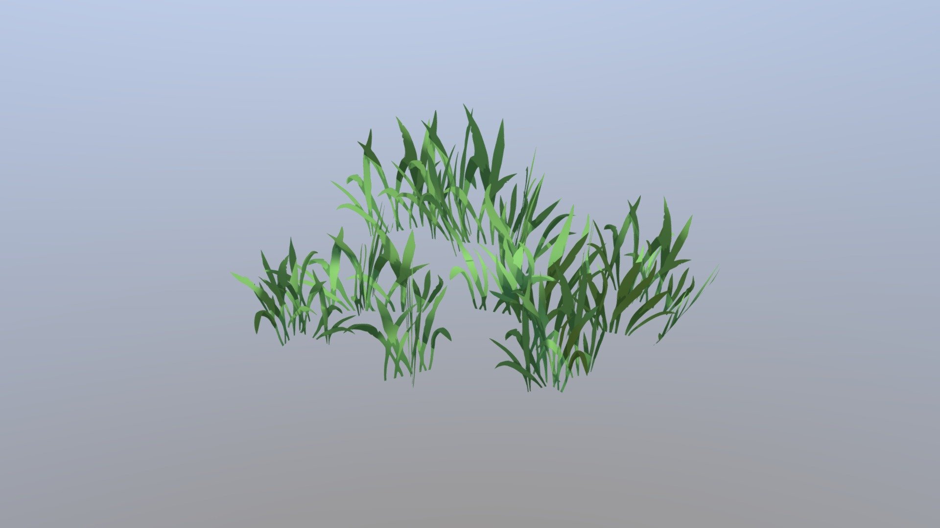 Low_poly_Cartoon_Grass 3d model