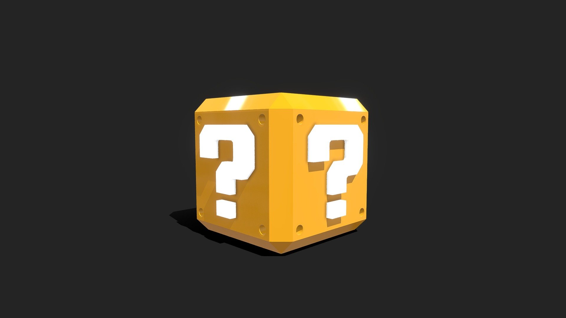 Mario Bros🍄Lucky Block / Question Block 3d model