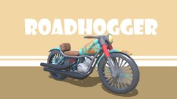 RoadHogger Motorcycle | Low Poly | downloadable